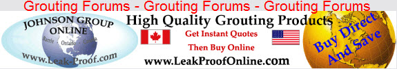Johnson Group Online Grouting Forums