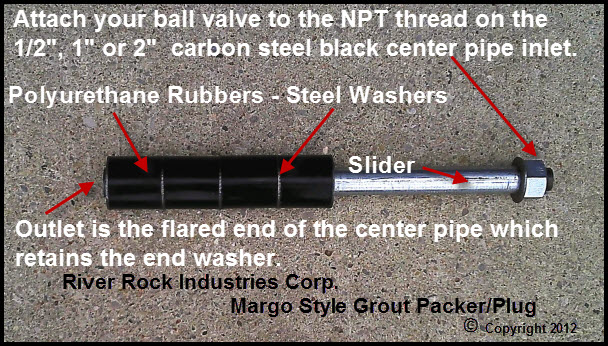 Margo Grout Plug for 2" Hole x 48[1 INCH CENTER PIPE]