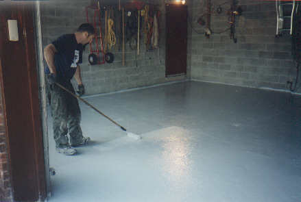 Polyurethane garage floor coating