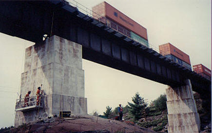 CN Rail Bridge Pier Epoxy Crack Repair